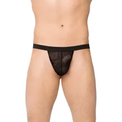 Perizoma uomo sexy a rete nero