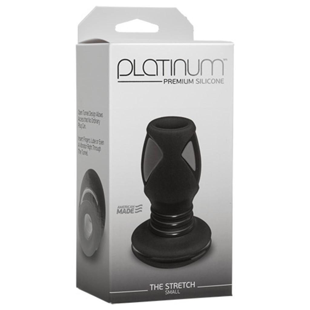 Plug anale platinum the stretch small black - premium silicone