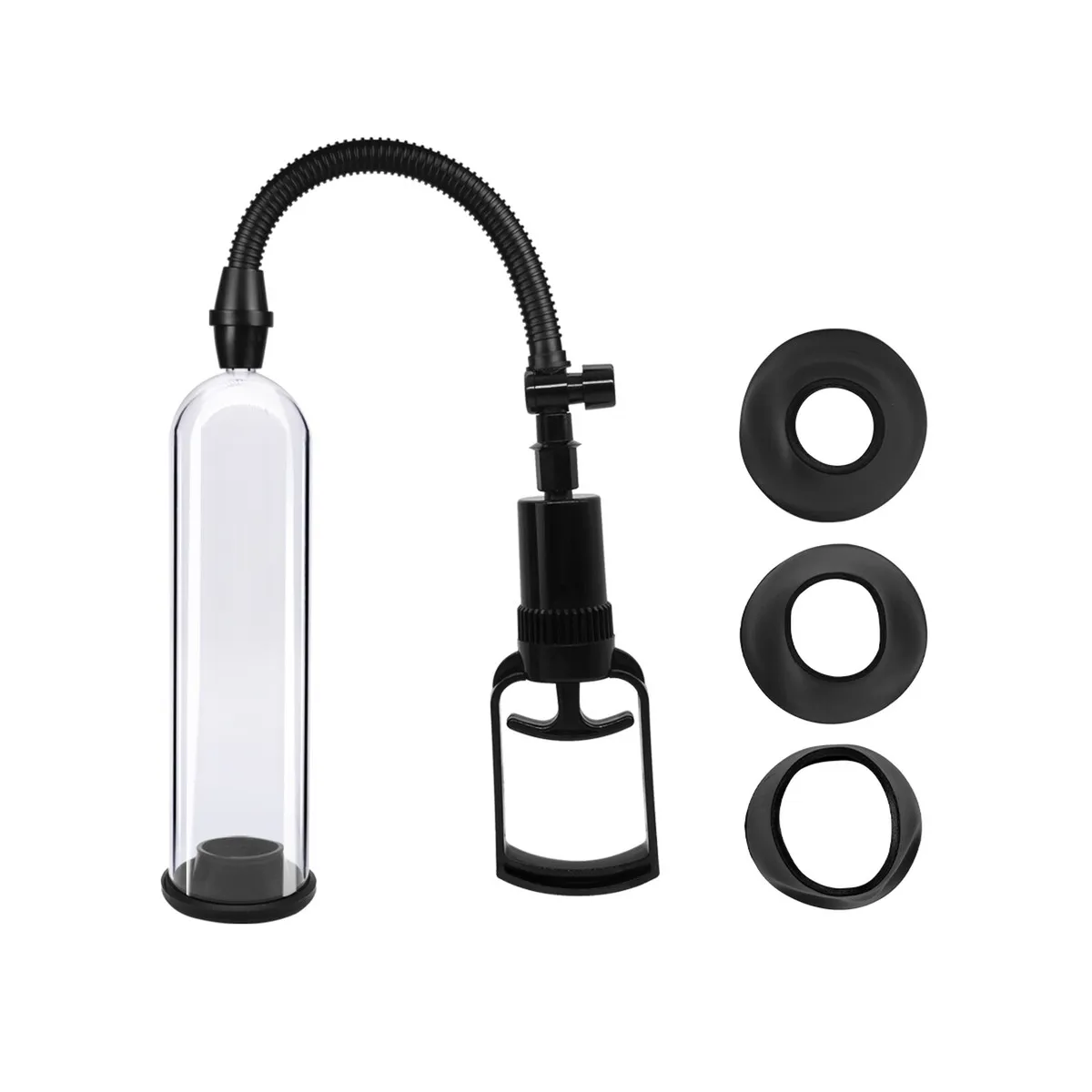 Sviluppatore Pene pompa con 3 anelli fallici