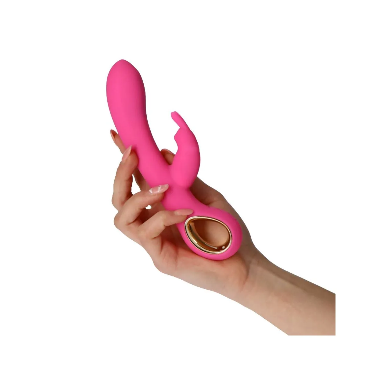 Vibratore rabbit scaldante presa anello 19 cm