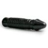 Dildo Anale XL con rilievi 26 cm All Black Dildo Anale XL con rilievi 26 cm All Black