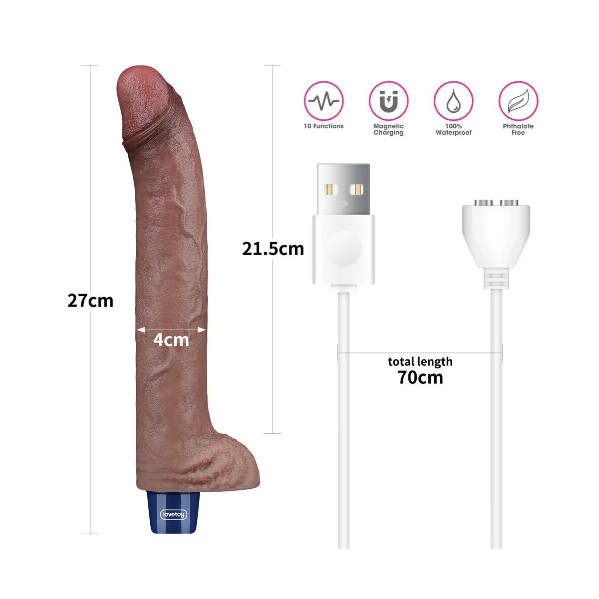 Vibratore Realistico Jump 27 cm