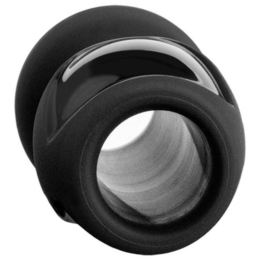 Plug anale platinum the stretch medium black - premium silicone