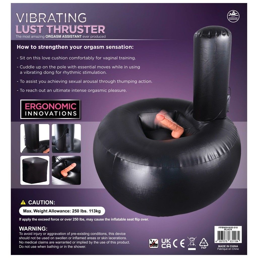 Cuscino del sesso cavalcabile con vibratore