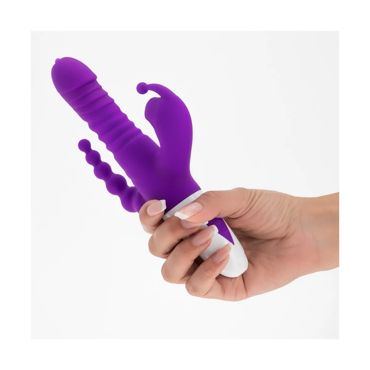 Vibratore rabbit tripla stimolazione e spinta