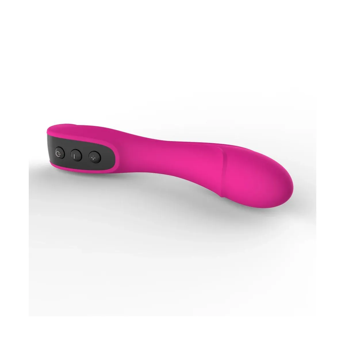 Vibratore punto G silicone 18,5 cm fucsia
