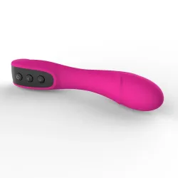 Vibratore punto G silicone 18,5 cm fucsia