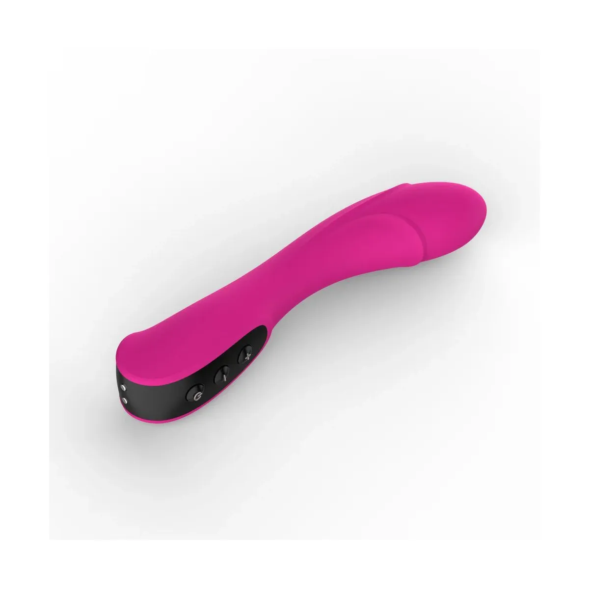 Vibratore punto G silicone 18,5 cm fucsia