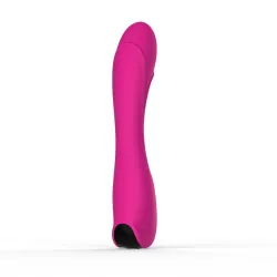 Vibratore punto G silicone 18,5 cm fucsia