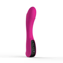 Vibratore punto G silicone 18,5 cm fucsia