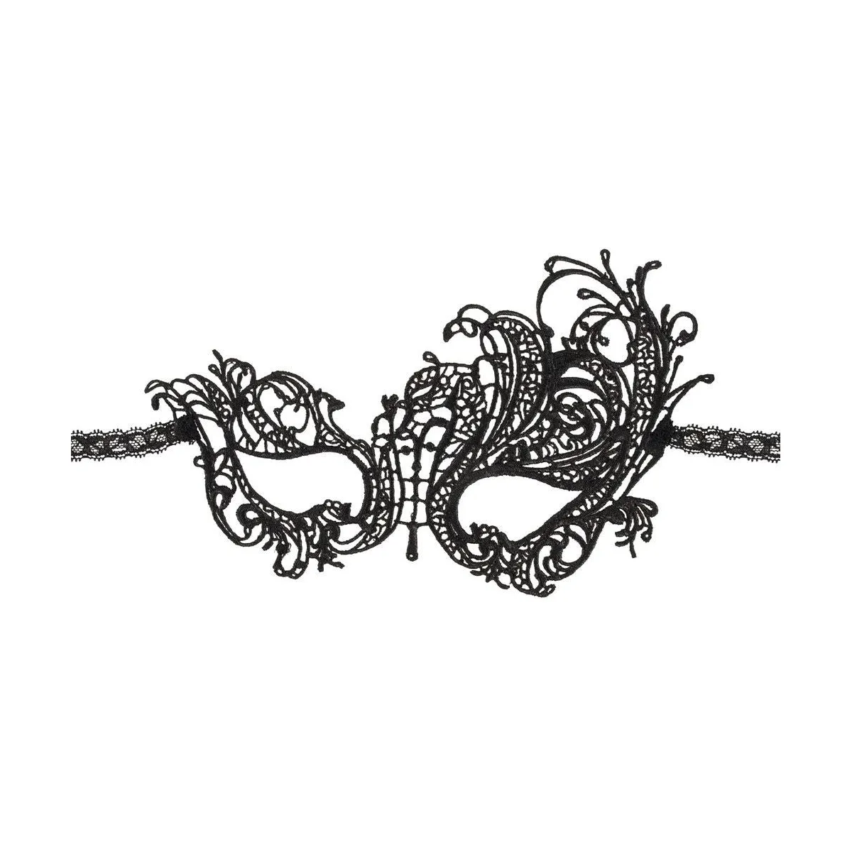 Maschera sexy pizzo Gothic Charm nera