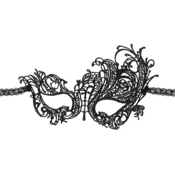 Maschera sexy pizzo Gothic Charm nera