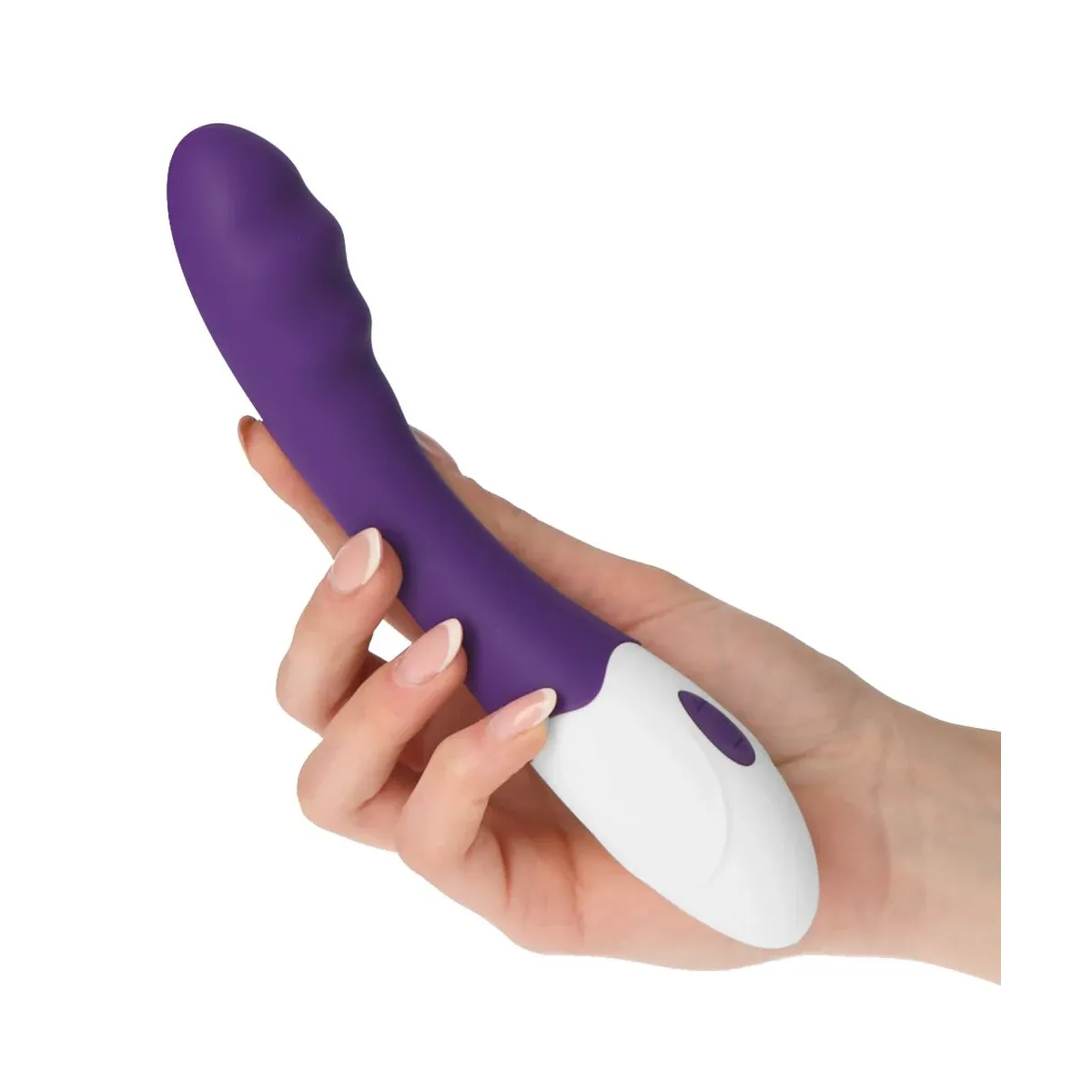 Vibratore per punto G con rilievi 20 cm