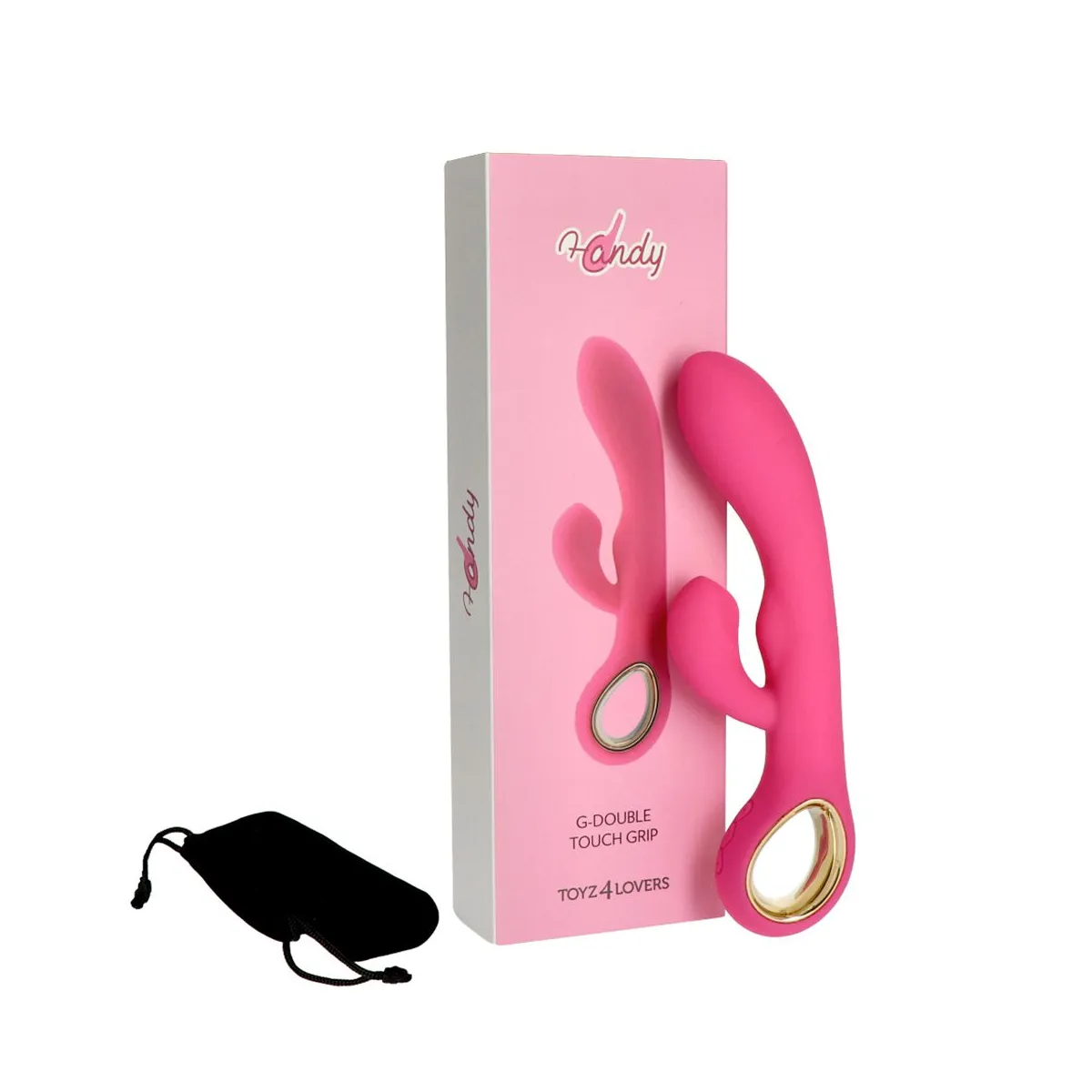 Vibratore rabbit e punto-G in silicone 18 cm
