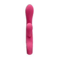 Vibratore rabbit e punto-G in silicone 18 cm