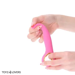 Vibratore Anale slim fucsia 18 cm