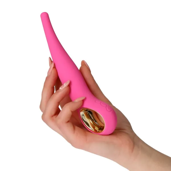Vibratore Anale slim fucsia 18 cm