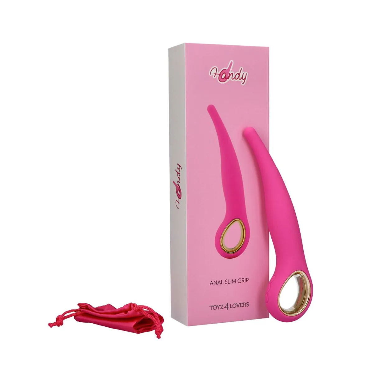 Vibratore Anale slim fucsia 18 cm