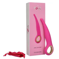 Vibratore Anale slim fucsia 18 cm