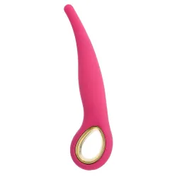 Vibratore Anale slim fucsia 18 cm