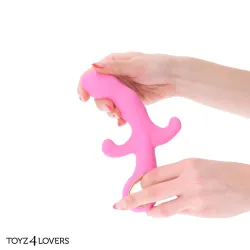 Vibratore vaginale tripla stimolazione 19 cm