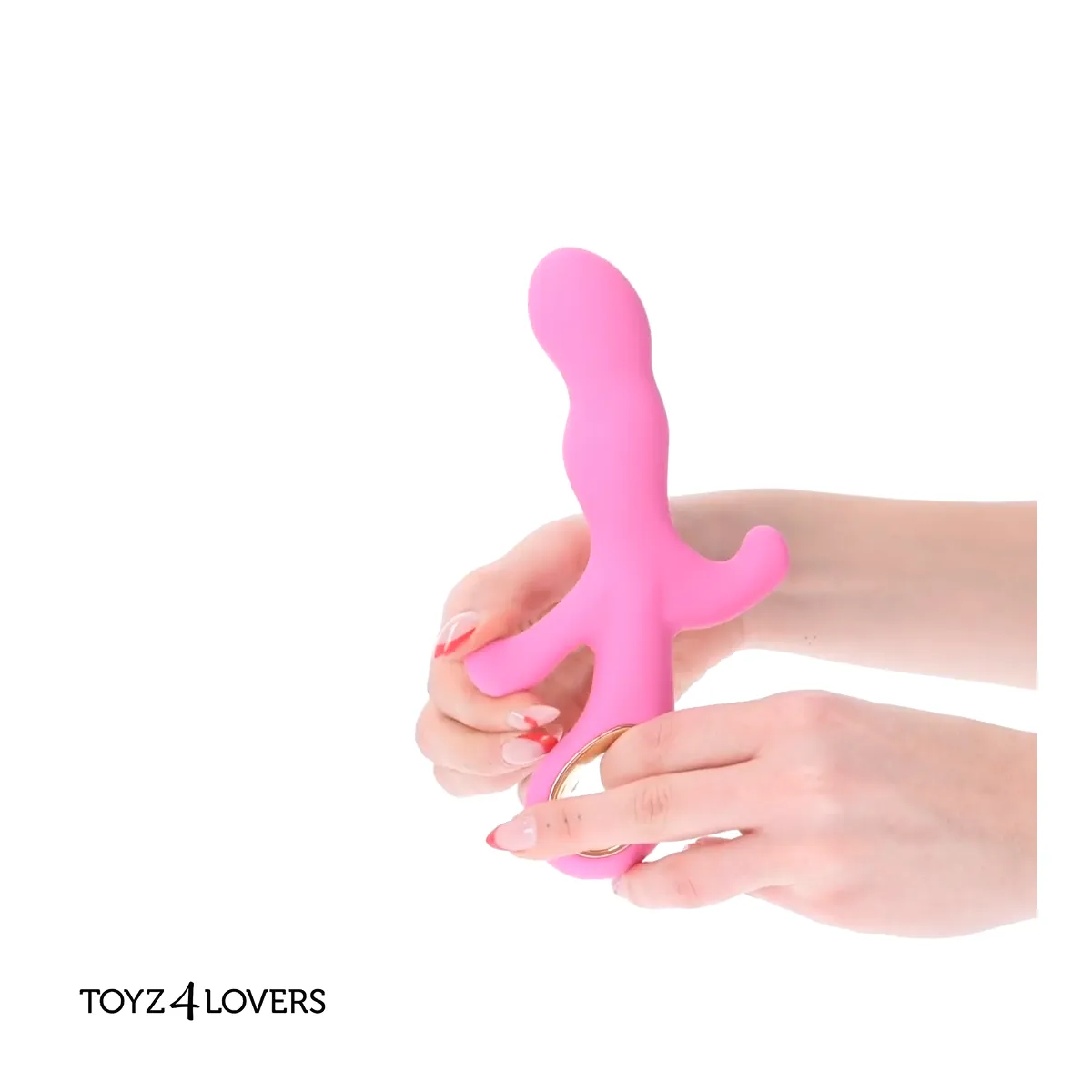 Vibratore vaginale tripla stimolazione 19 cm