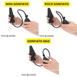 Plug anale gonfiabile Medium Ø 3,6 cm