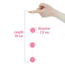 Catena 3 palline vaginali 30 cm Ø 3 cm
