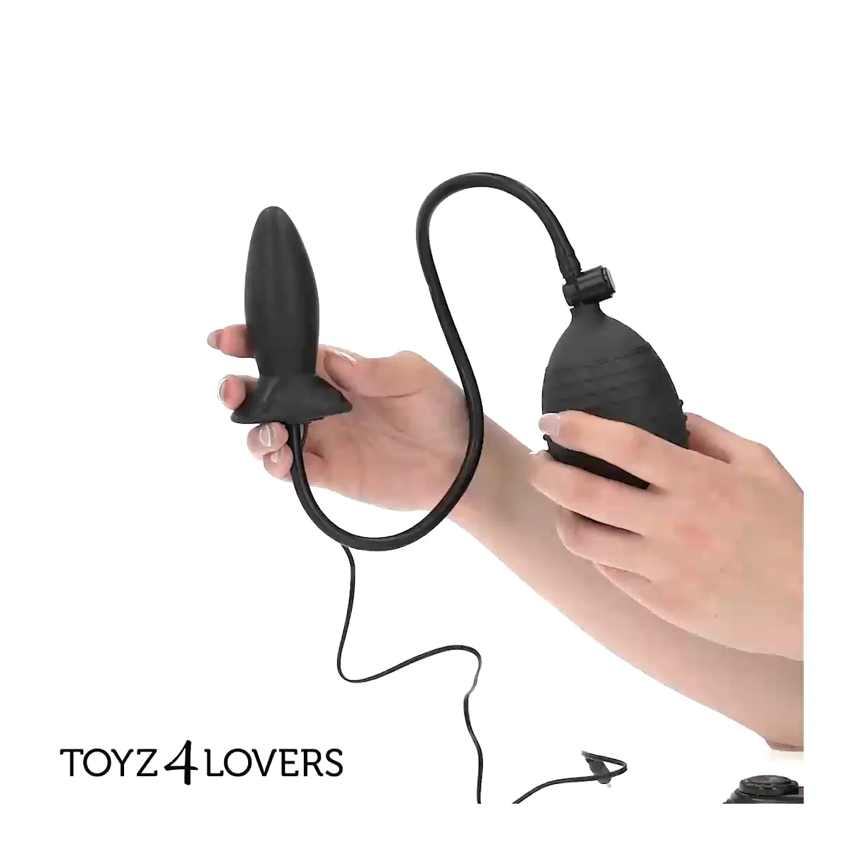 Buttplug gonfiabile manuale vibrante Ø 3,3 cm