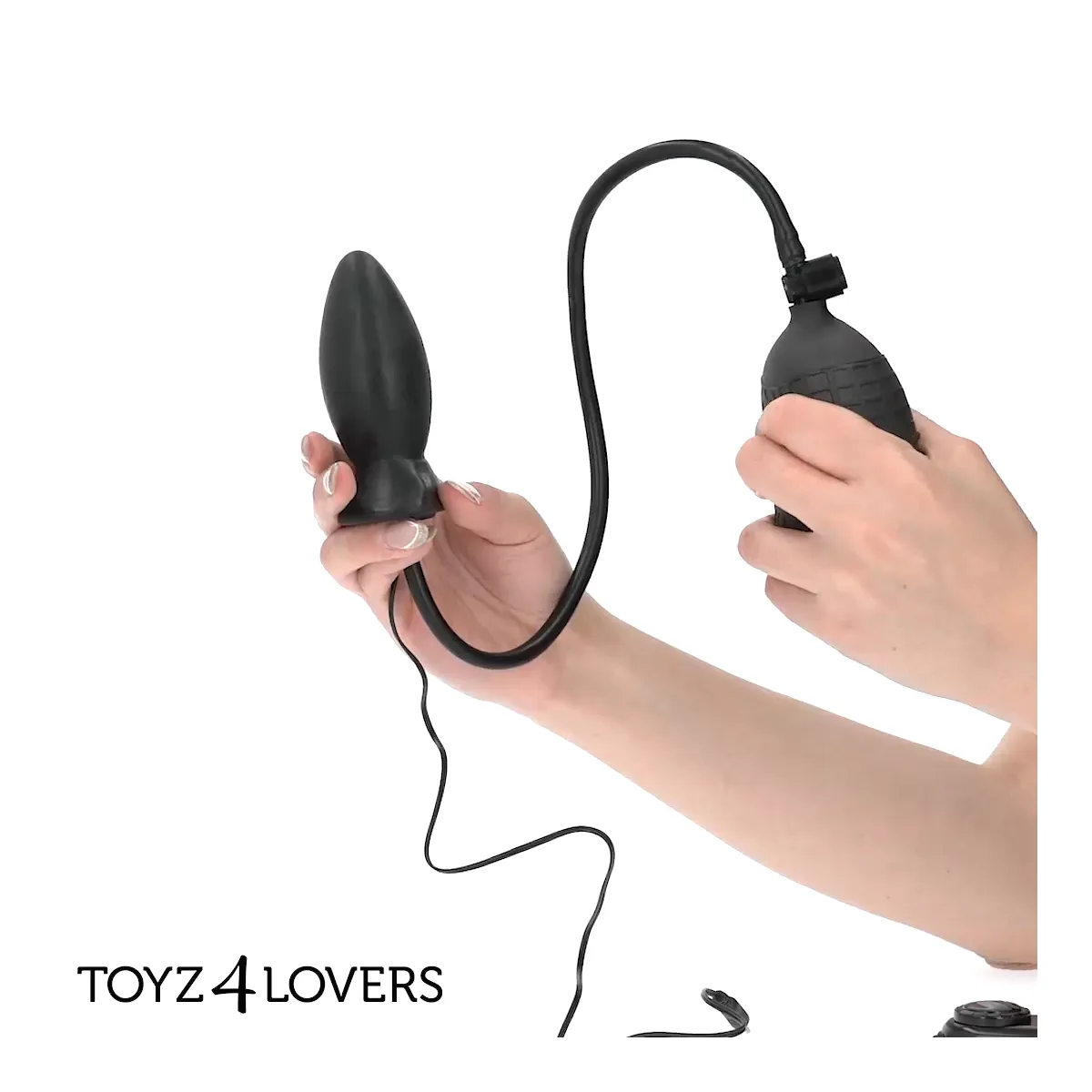 Buttplug gonfiabile manuale vibrante Ø 3,3 cm