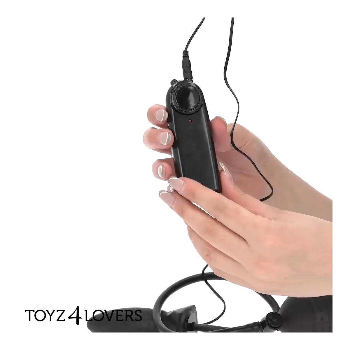 Buttplug gonfiabile manuale vibrante Ø 3,3 cm