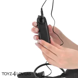 Buttplug gonfiabile manuale vibrante Ø 3,3 cm