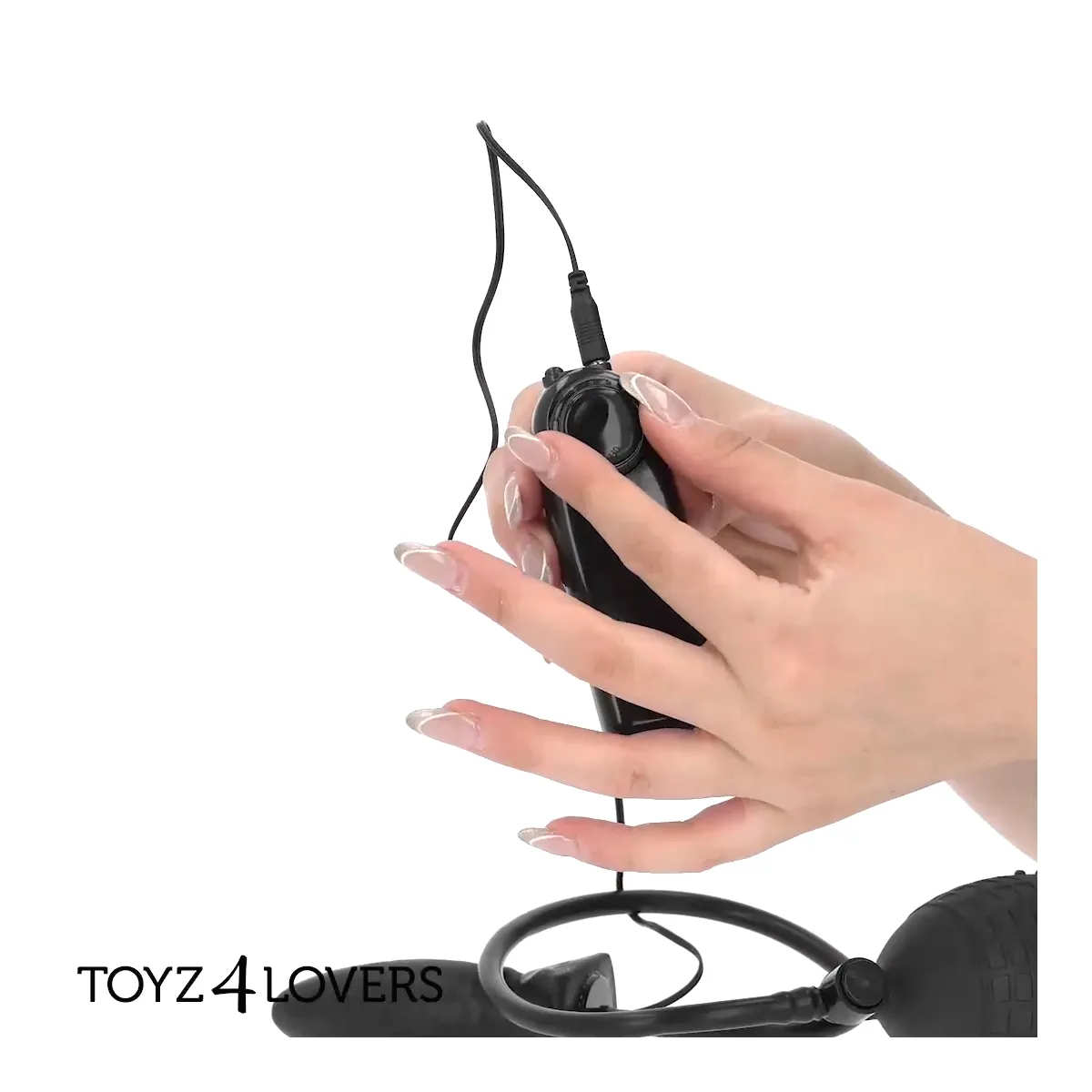 Buttplug gonfiabile manuale vibrante Ø 3,3 cm