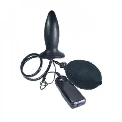 Buttplug gonfiabile manuale vibrante Ø 3,3 cm