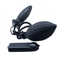 Buttplug gonfiabile manuale vibrante Ø 3,3 cm