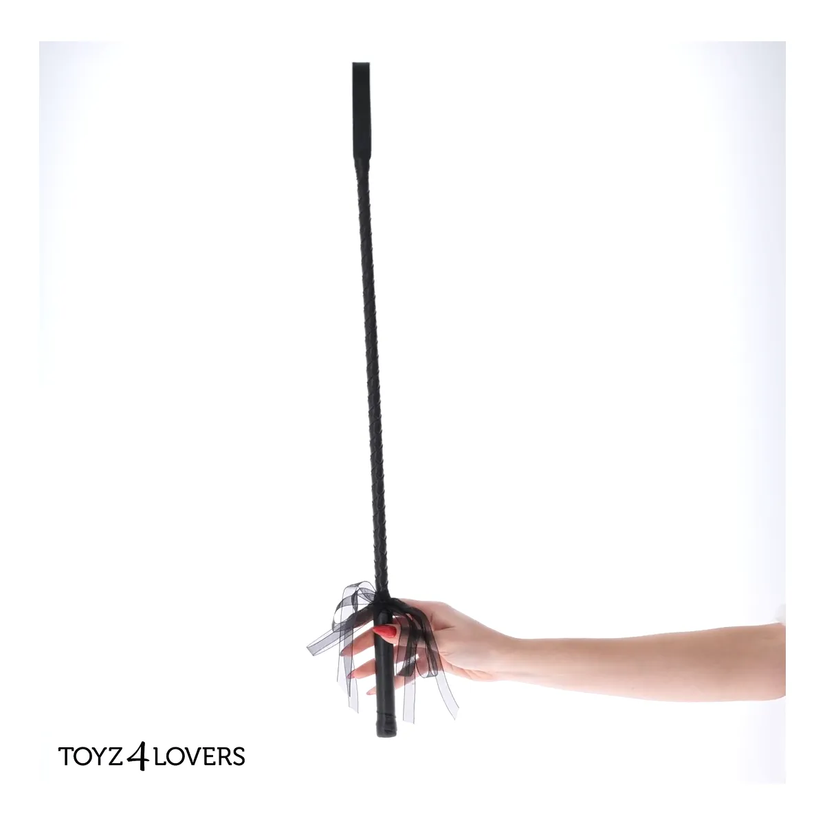 Frustino bdsm con nastro nero 70 cm