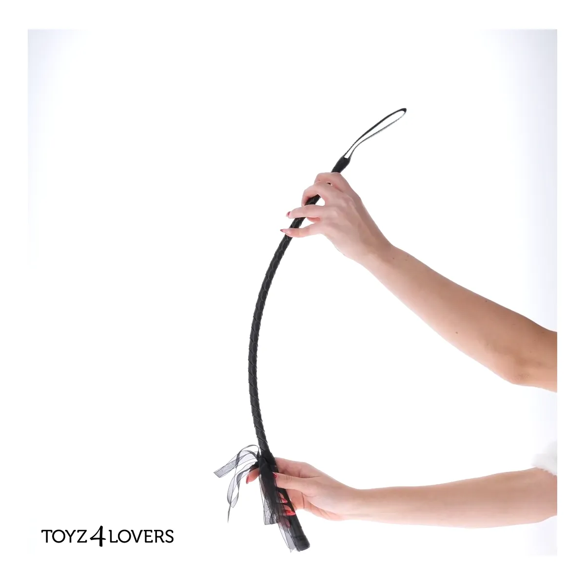 Frustino bdsm con nastro nero 70 cm