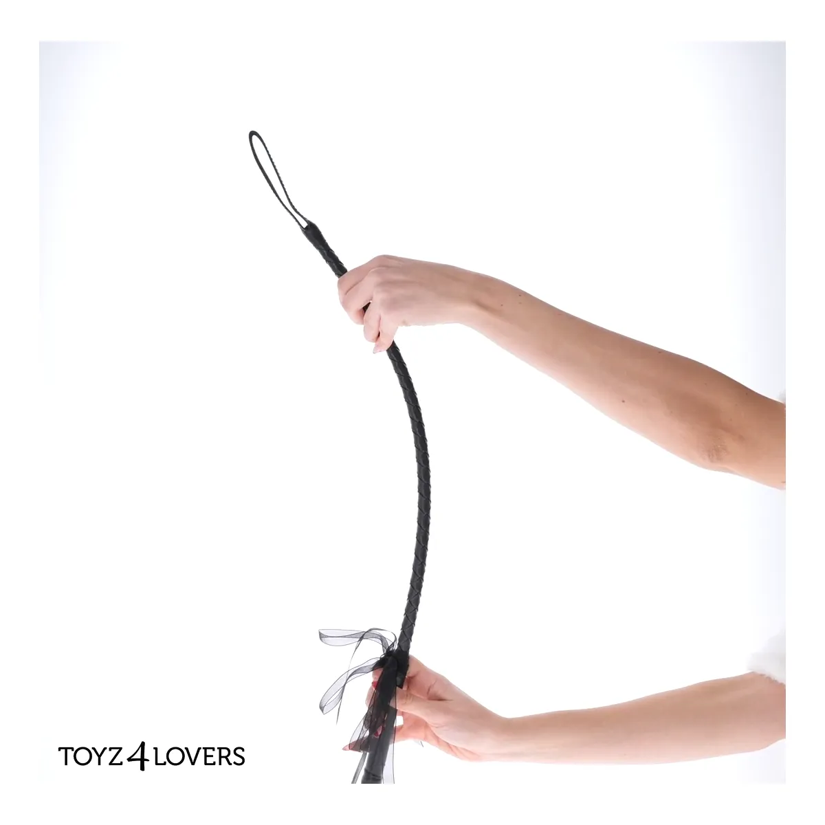 Frustino bdsm con nastro nero 70 cm