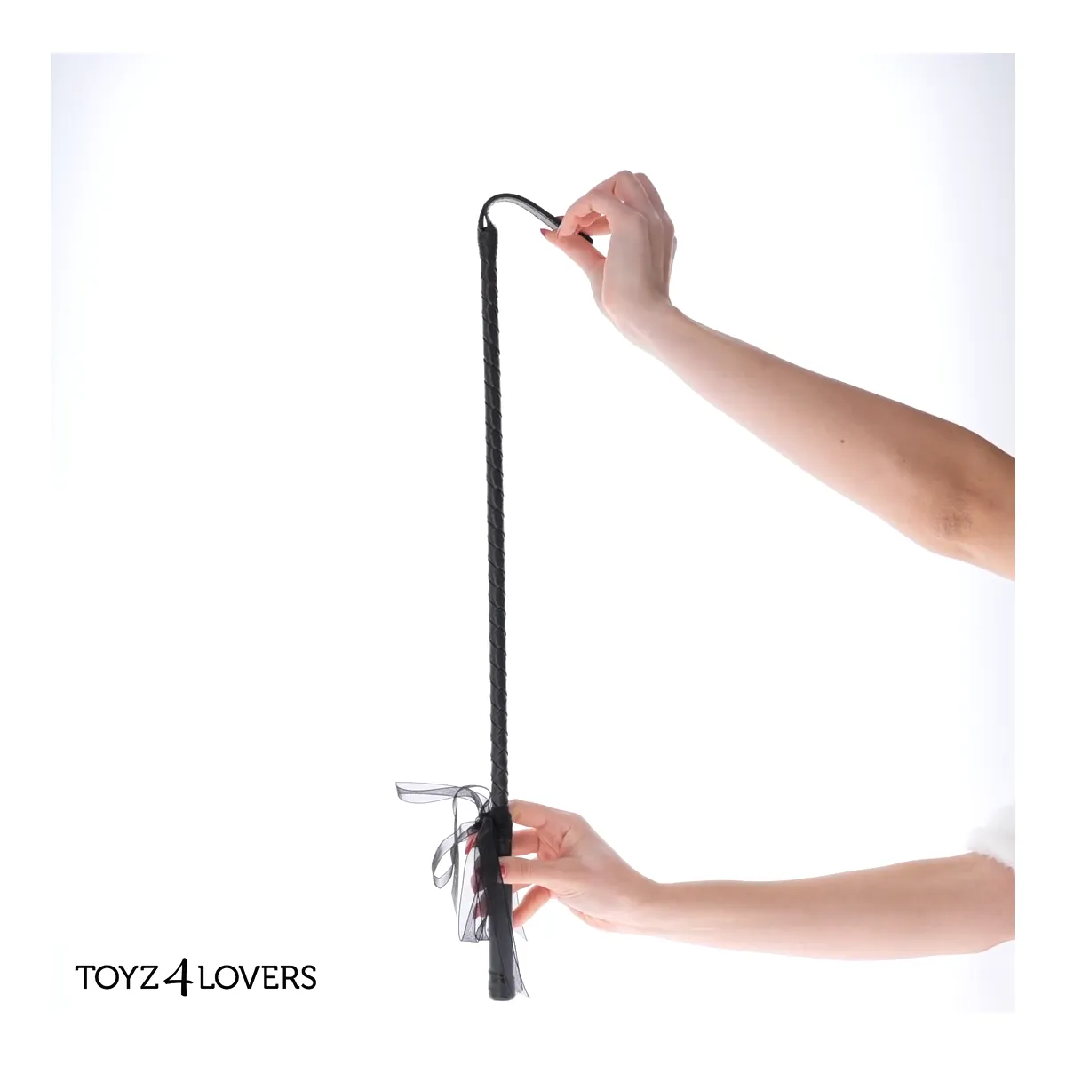 Frustino bdsm con nastro nero 70 cm