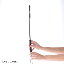 Frustino bdsm squadrato nero e borchie 53 cm