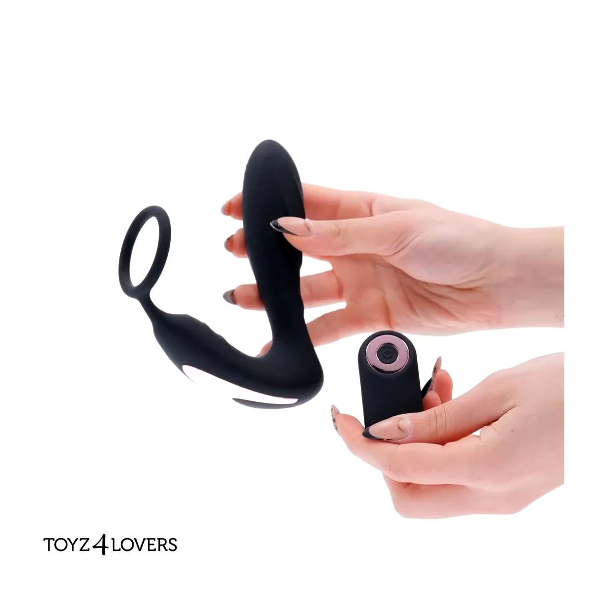 Vibratore prostatico con anello e telecomando