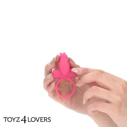 Anello fallico vibrante rabbit fucsia