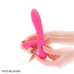 Vibratore rabbit whale fucsia 18,5 cm