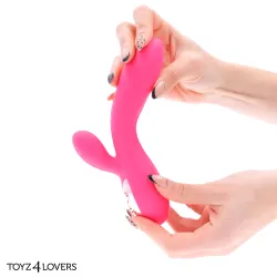 Vibratore rabbit whale fucsia 18,5 cm