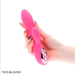 Vibratore rabbit whale fucsia 18,5 cm