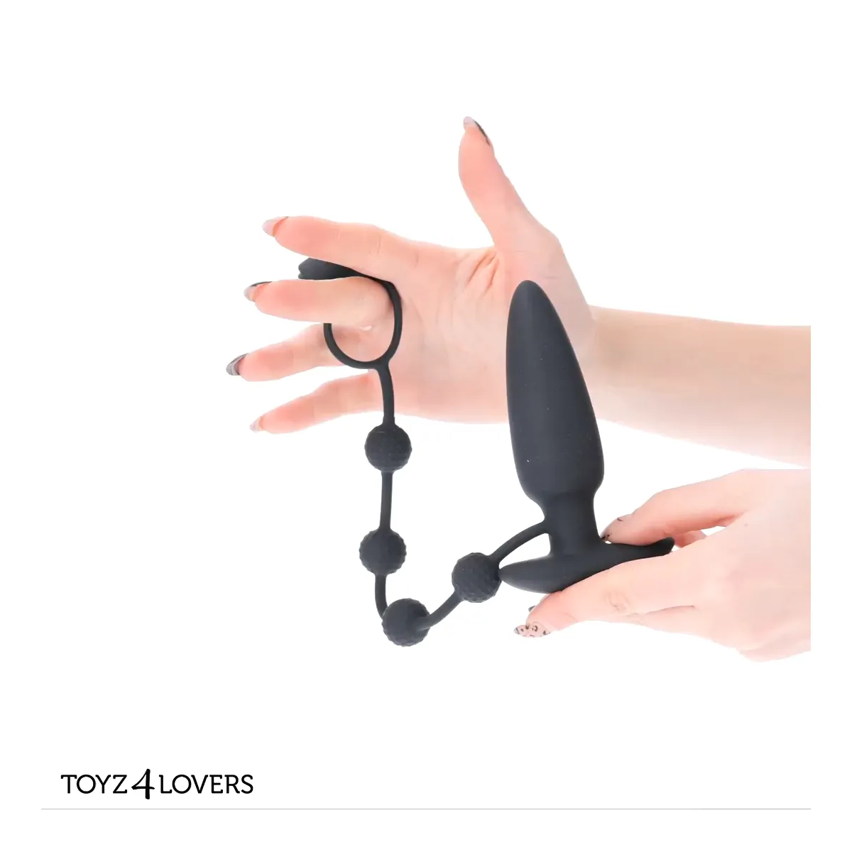 Plug anale vibrante con anello fallico 11 cm