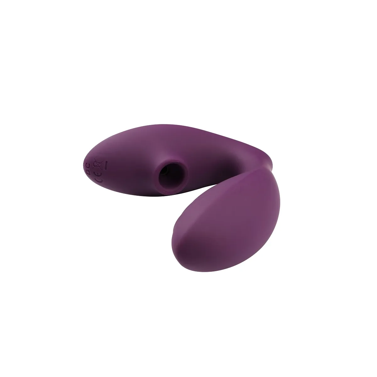 Vibratore con succhia clitoride 2 in 1 viola