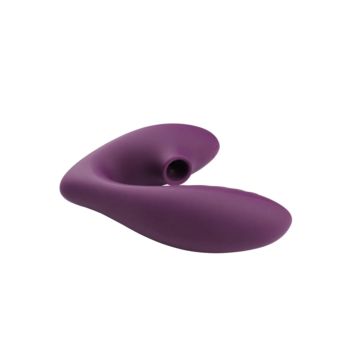 Vibratore con succhia clitoride 2 in 1 viola