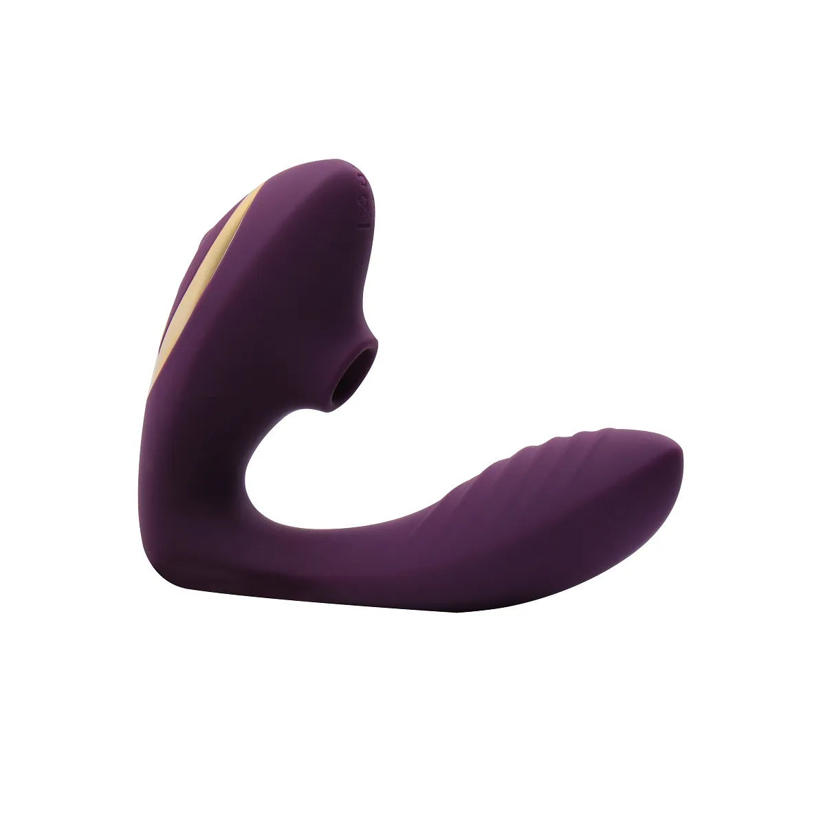 Vibratore con succhia clitoride 2 in 1 viola
