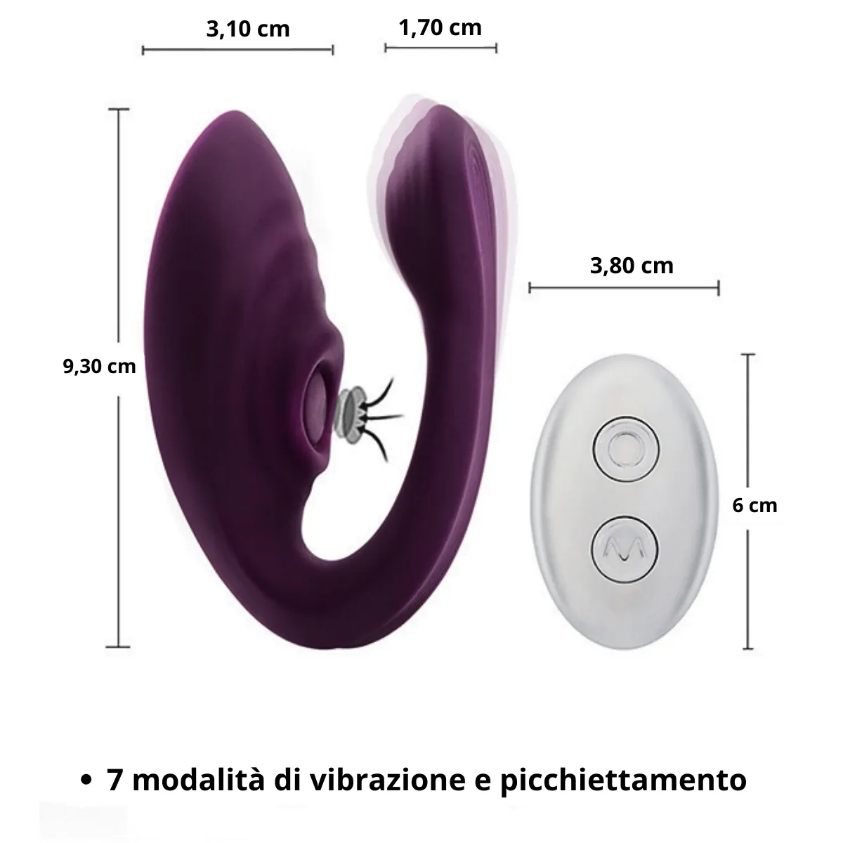 Vibratore per coppia Didi Passion viola